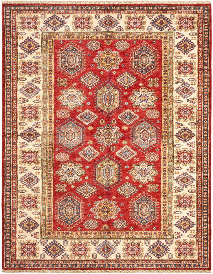 Detail image of 5' 6 x 8' 1 Kazak Wool Rug