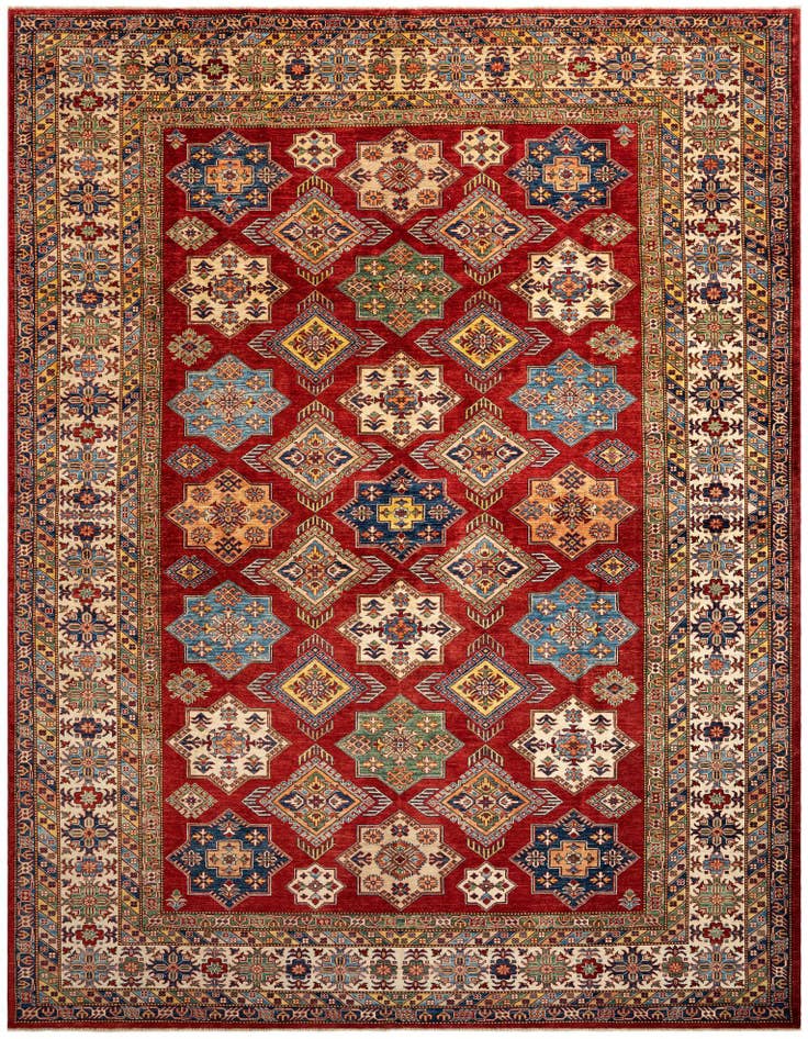 Detail image of 10' 4 x 13' 5 Kazak Wool Rug