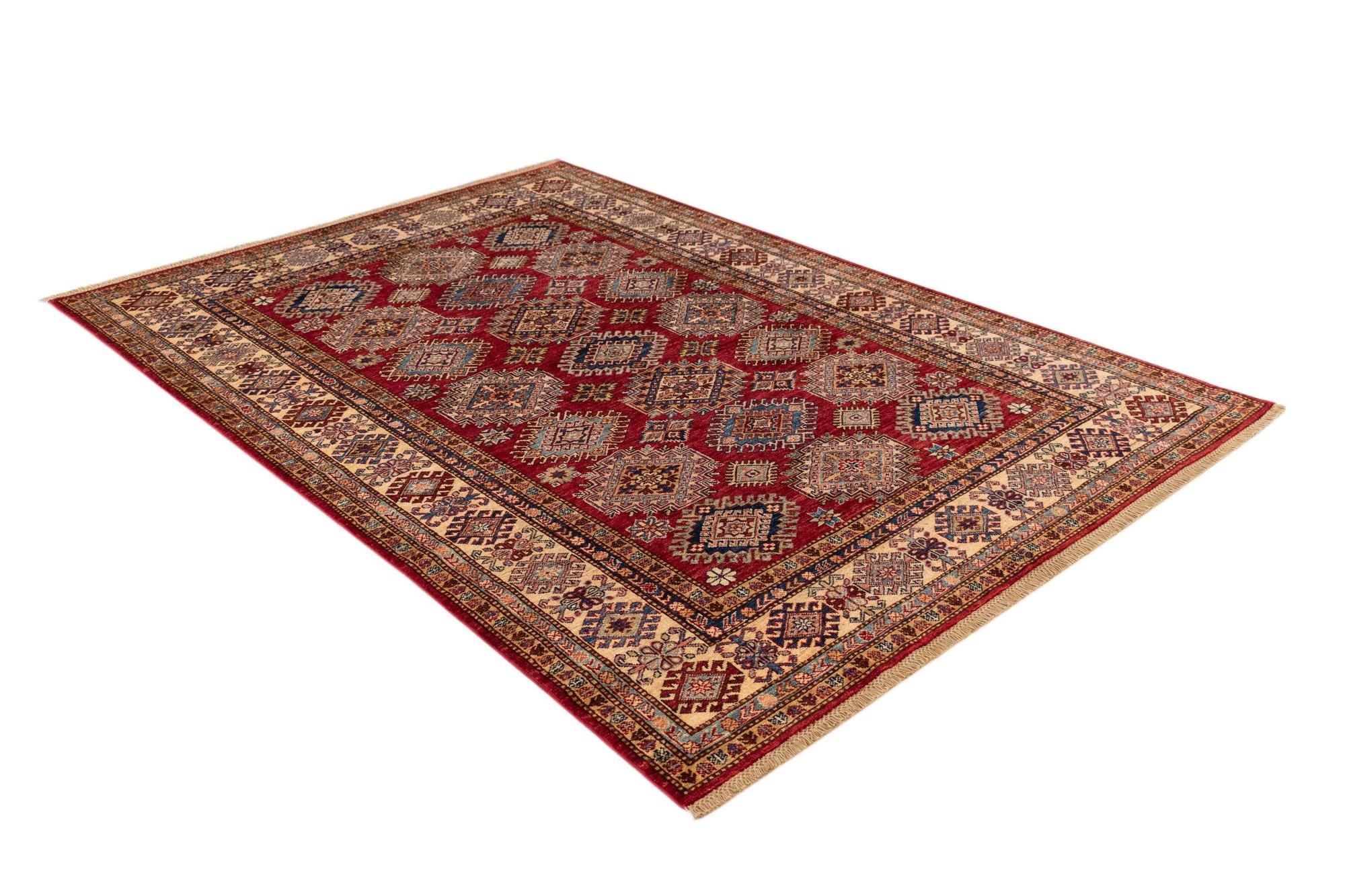 5' 9 x 8' 2 Kazak Wool Rug