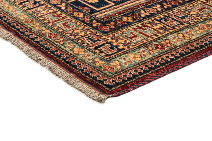 Detail image of 6' 1 x 9' 1 Hand Knotted Kazak Wool Rug