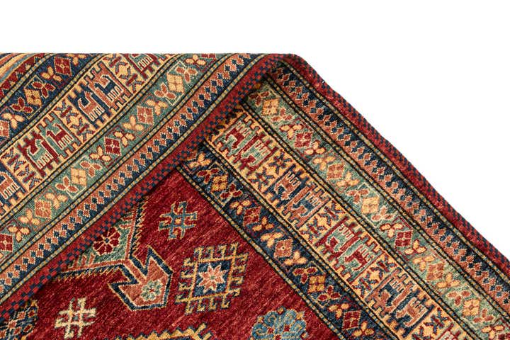 6' 1 x 9' 1 Hand Knotted Kazak Wool Rug