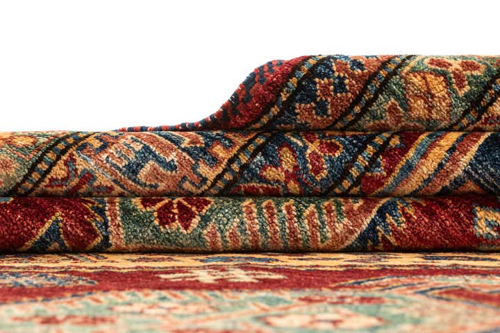 6' 1 x 9' 1 Hand Knotted Kazak Wool Rug