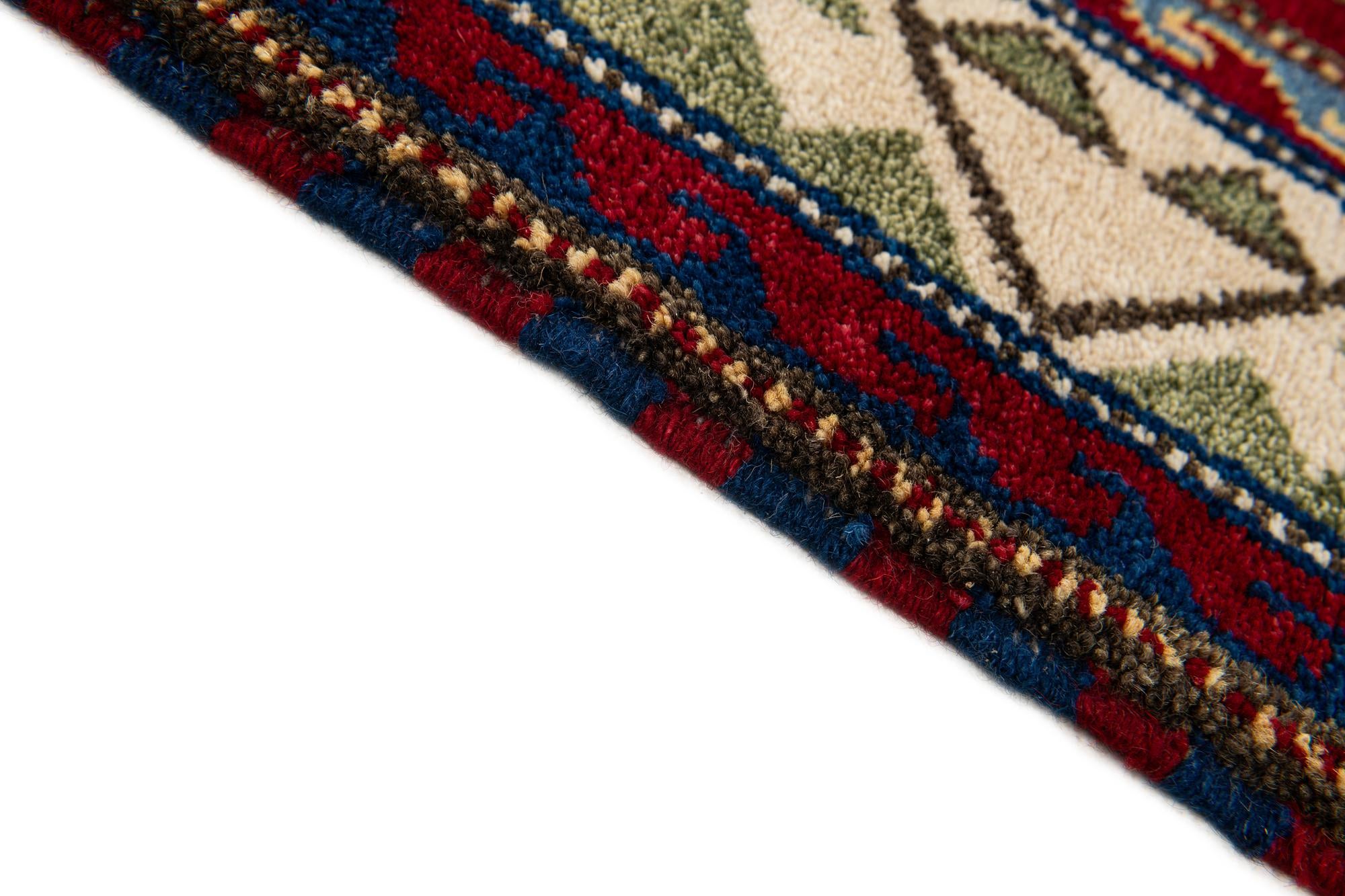 4' 8 x 6' 7 Hand Knotted Kazak Wool Rug