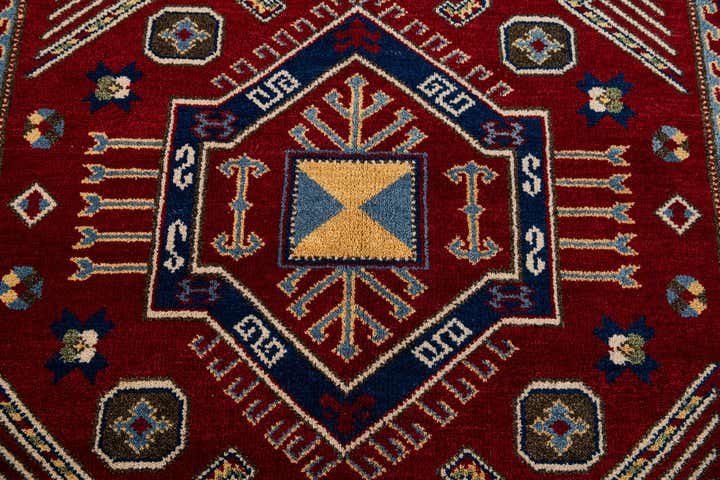 140cm x 200cm Handgeknüpft Kazak Wolle Teppich