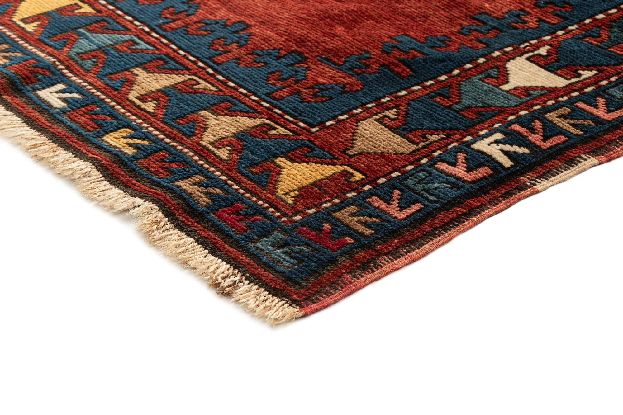 4' 2 x 8' 4 Kazak Rug