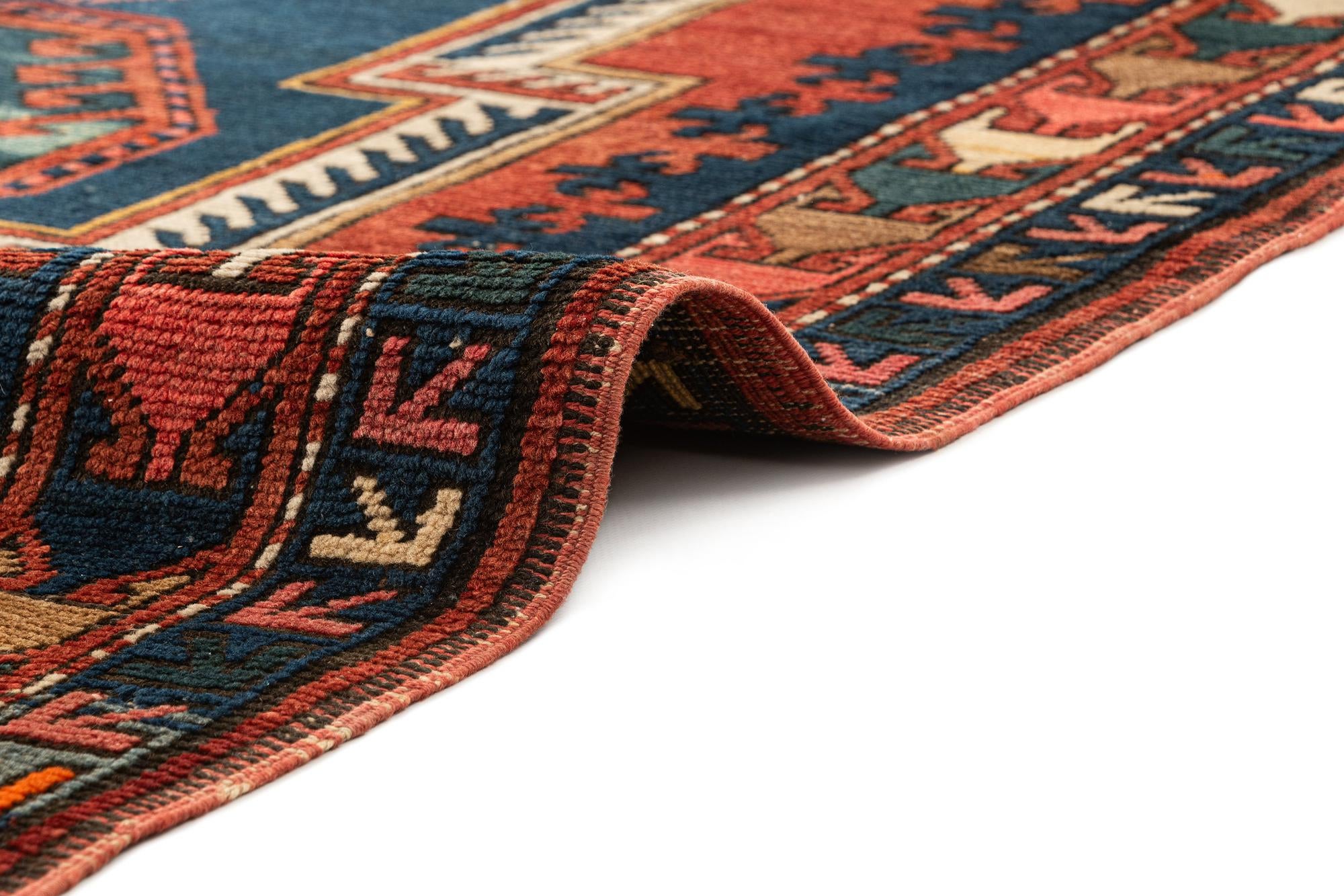 4' 2 x 8' 4 Kazak Rug