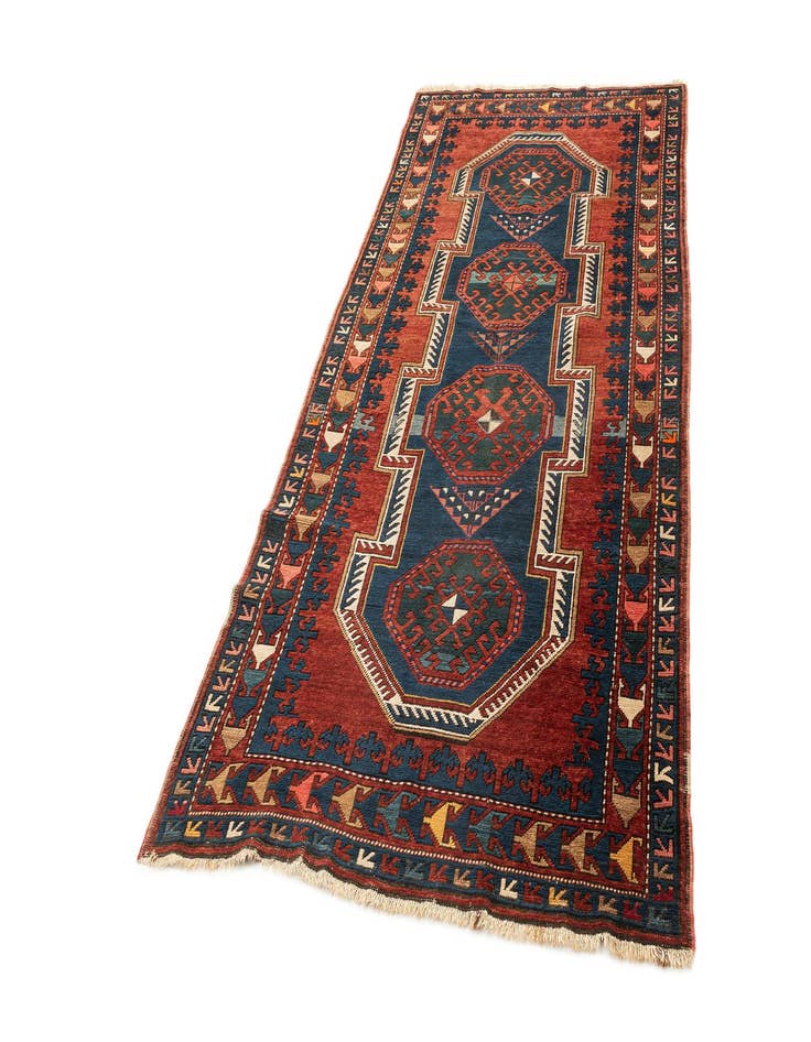 Detail image of 4' 2 x 8' 4 Kazak Rug