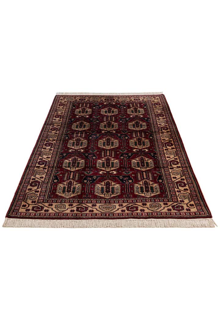 4' 1 x 7' 1 Hand Knotted Kazak Oriental Wool Rug