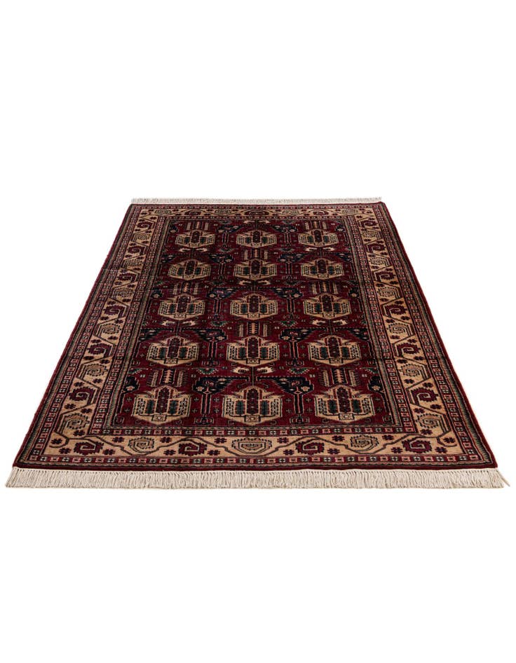 Detail image of 4' 1 x 7' 1  Hand Knotted Kazak Oriental Wool Rug