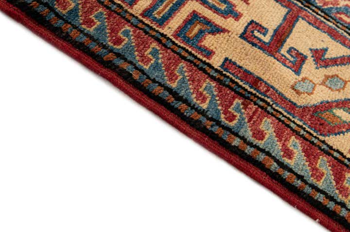 4' 9 x 7' 2 Hand Knotted Kazak Wool Rug