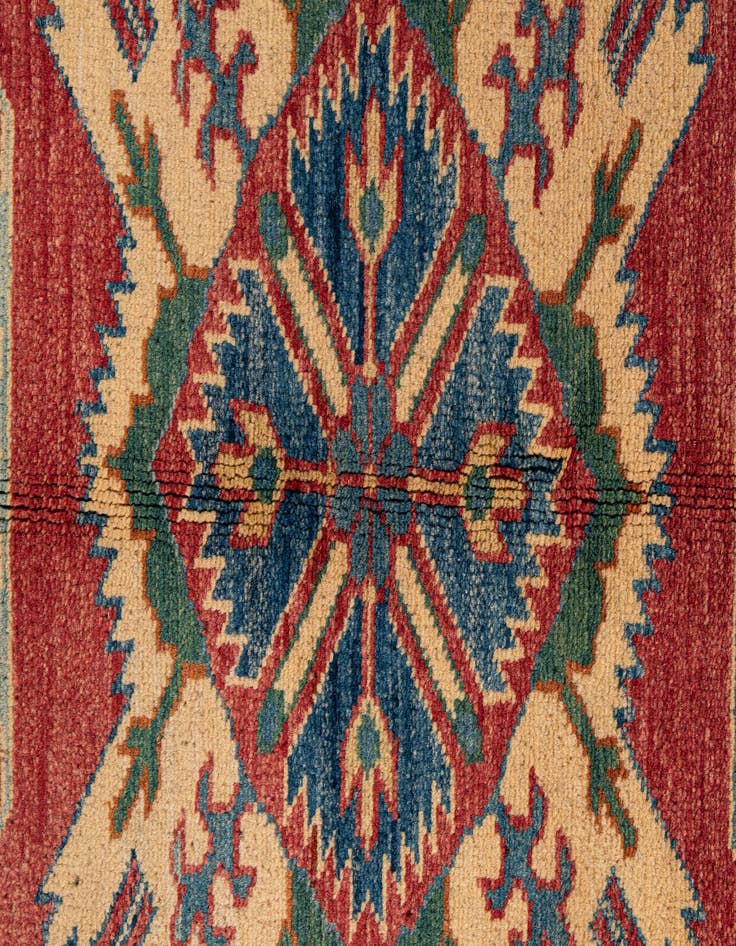 Detail image of 4' 9 x 7' 2  Hand Knotted Kazak Wool Rug