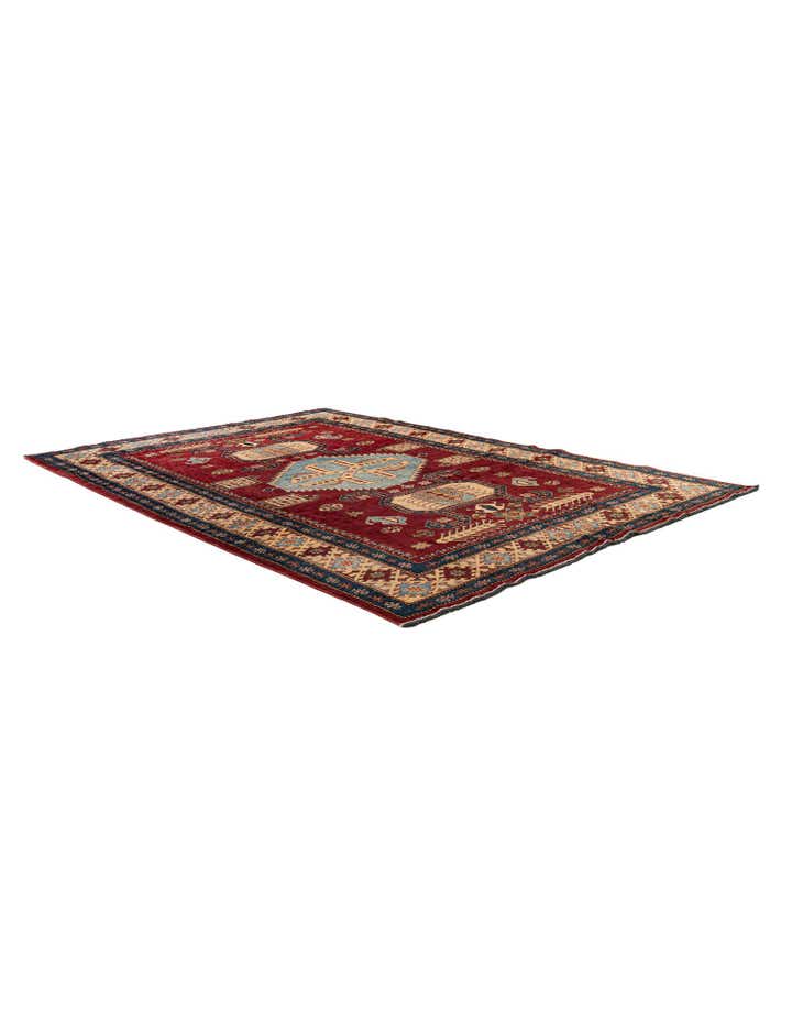 5' 11 x 8' 8 Hand Knotted Kazak Wool Rug