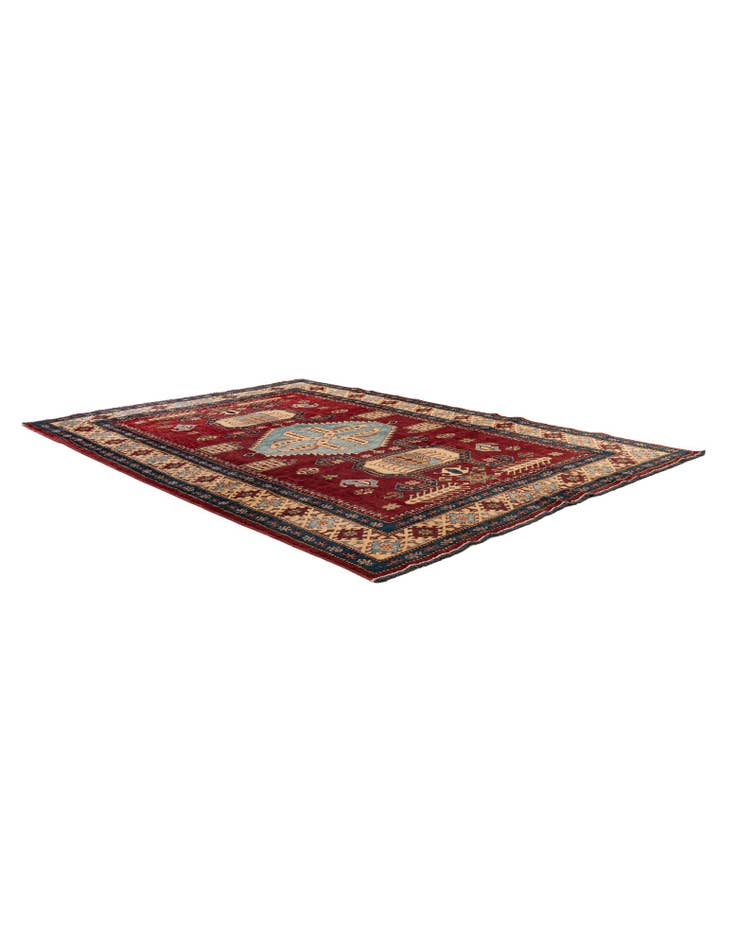 Detail image of 5' 11 x 8' 8 Hand Knotted Kazak Wool Rug