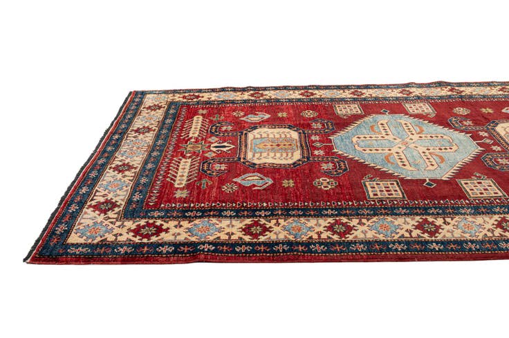 Detail image of 5' 11 x 8' 8 Hand Knotted Kazak Wool Rug