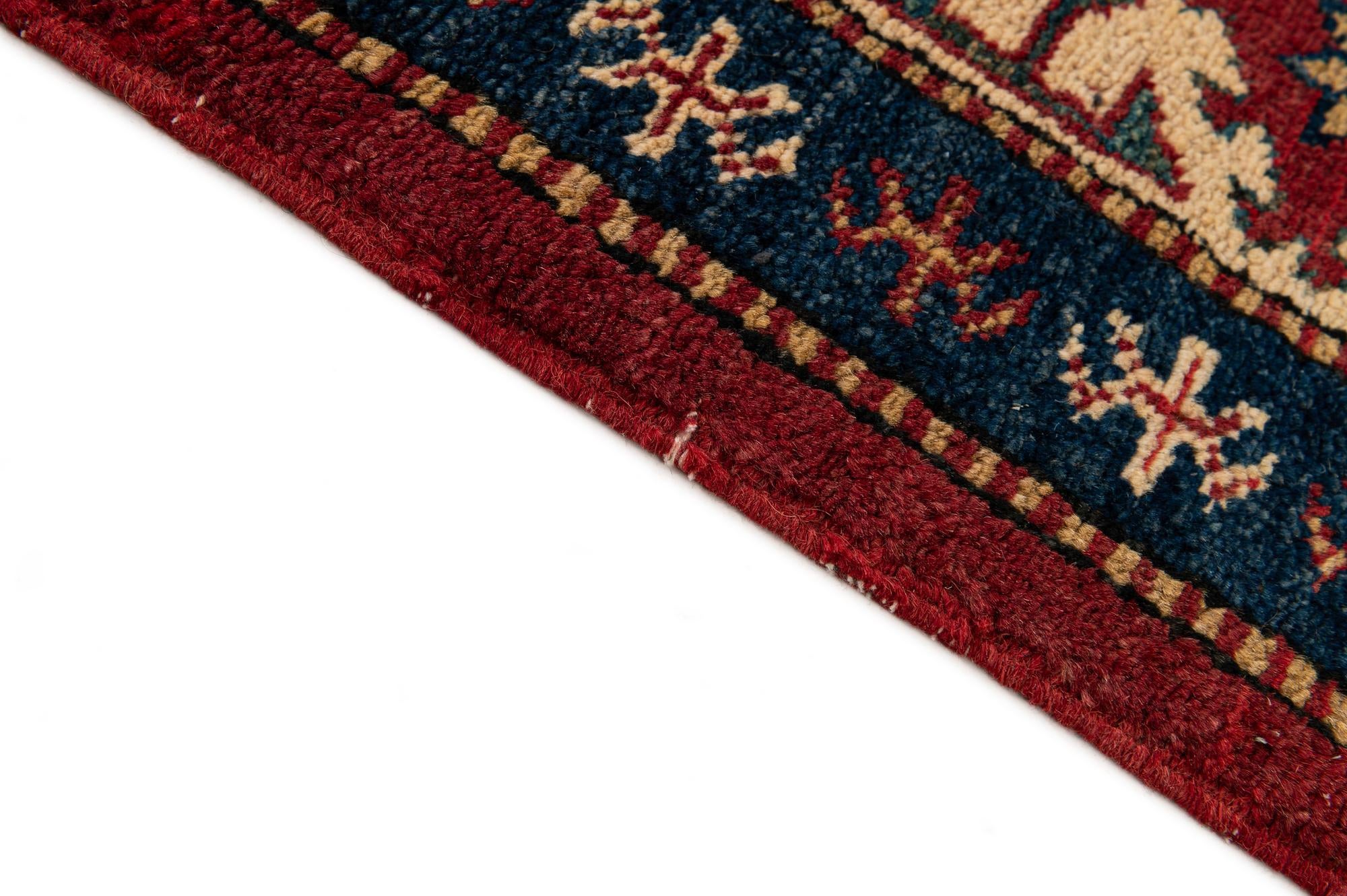 5' 11 x 8' 8 Hand Knotted Kazak Wool Rug