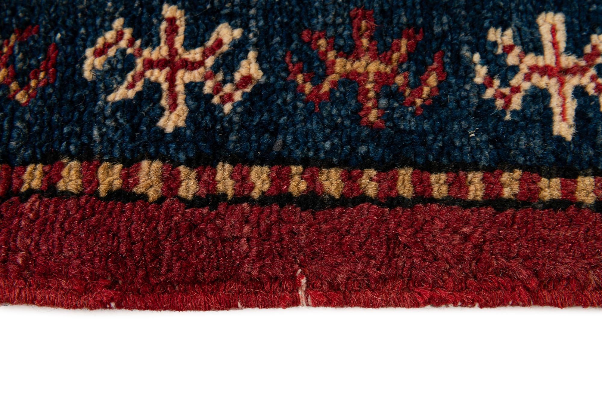 5' 11 x 8' 8 Hand Knotted Kazak Wool Rug