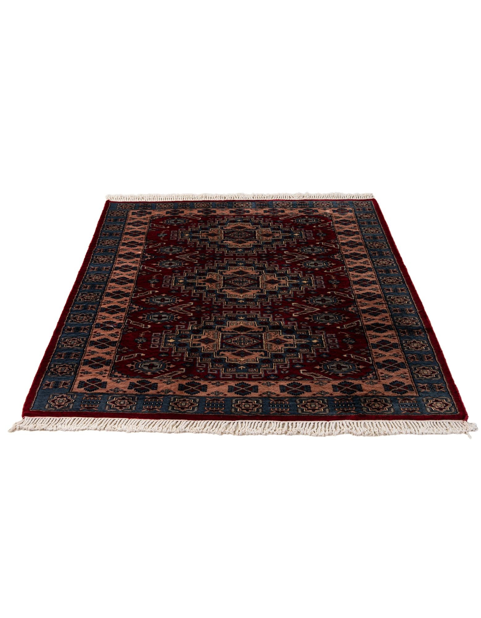 4' 2 x 5' 8 Hand Knotted Kazak Oriental Wool Rug