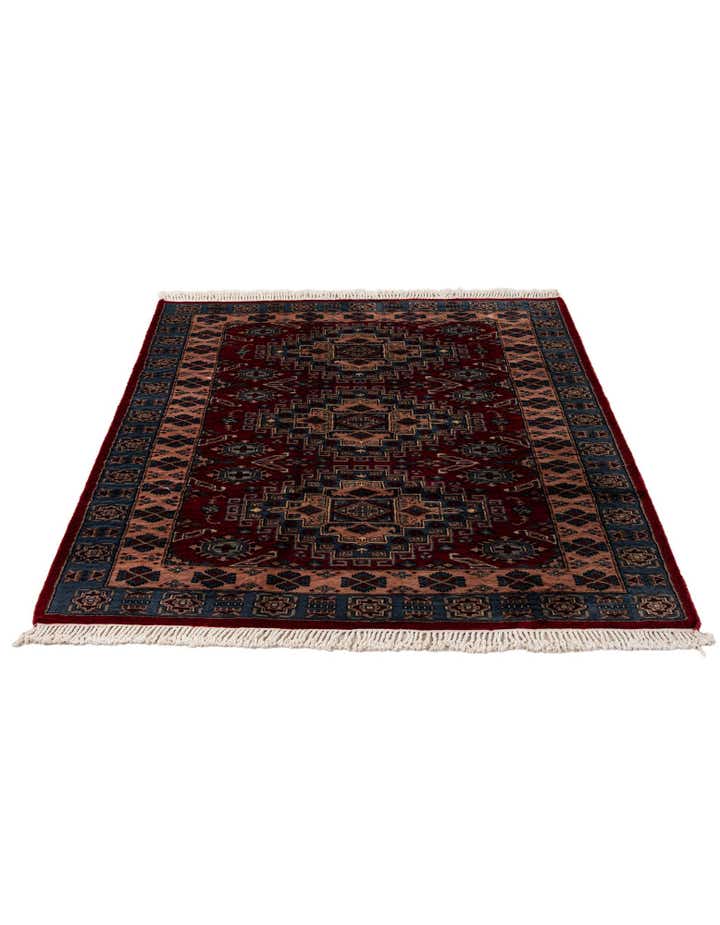 4' 2 x 5' 8 Hand Knotted Kazak Oriental Wool Rug