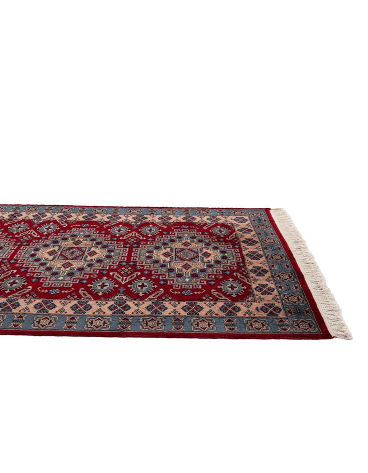 Detail image of 4' 2 x 5' 8 Hand Knotted Kazak Oriental Wool Rug