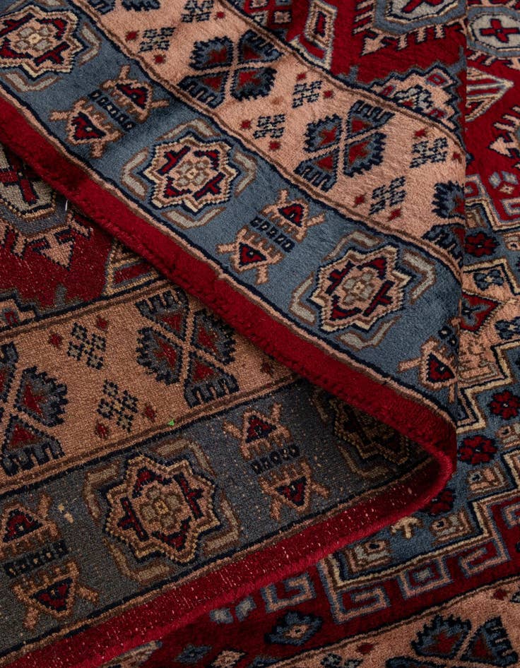 Detail image of 4' 2 x 5' 8  Hand Knotted Kazak Oriental Wool Rug