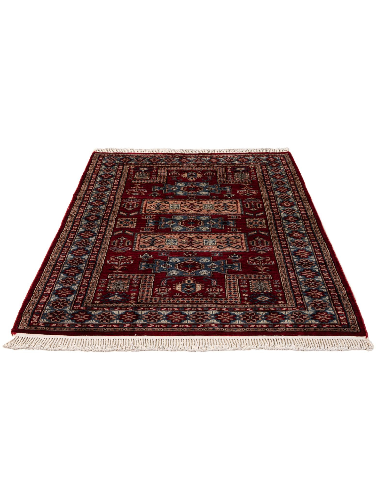4' 1 x 6' 4 Hand Knotted Kazak Oriental Wool Rug