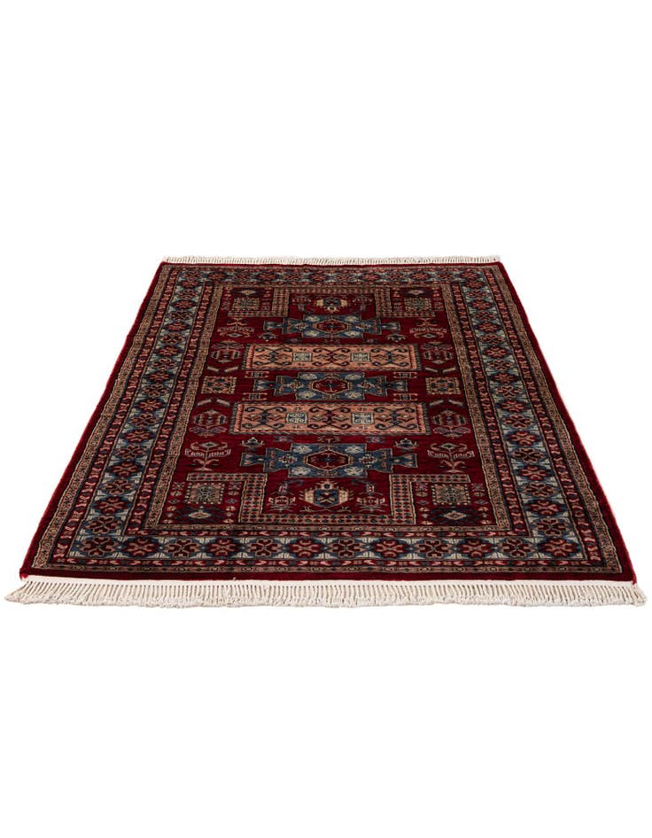 Detail image of 4' 1 x 6' 4 Hand Knotted Kazak Oriental Wool Rug