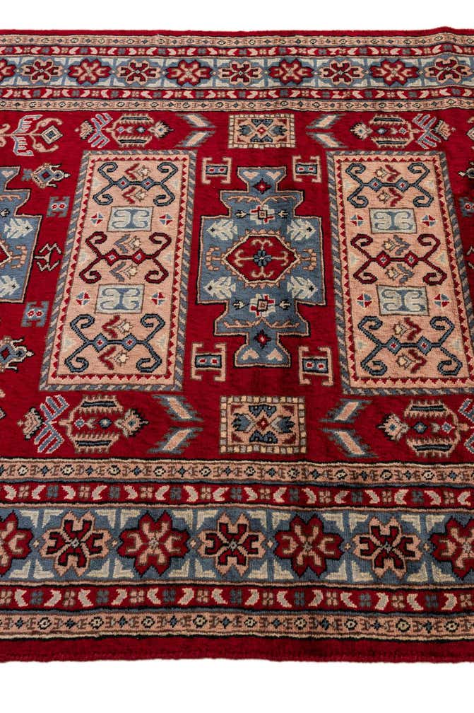 4' 1 x 6' 4 Hand Knotted Kazak Oriental Wool Rug