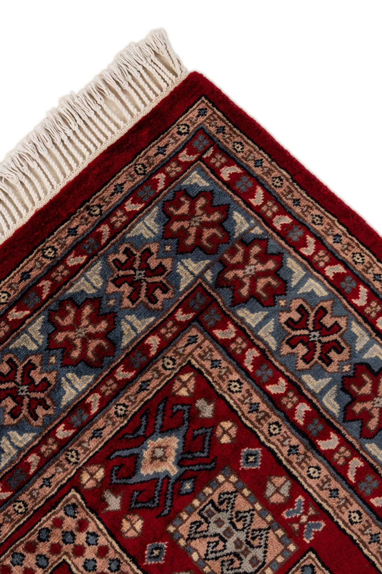 4' 1 x 6' 4 Hand Knotted Kazak Oriental Wool Rug