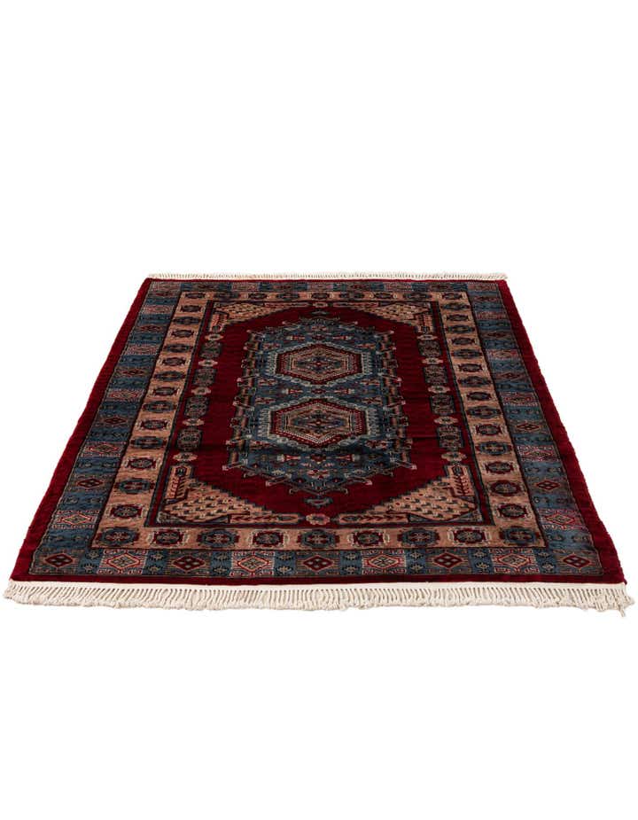 4' 2 x 5' 10 Hand Knotted Kazak Oriental Wool Rug