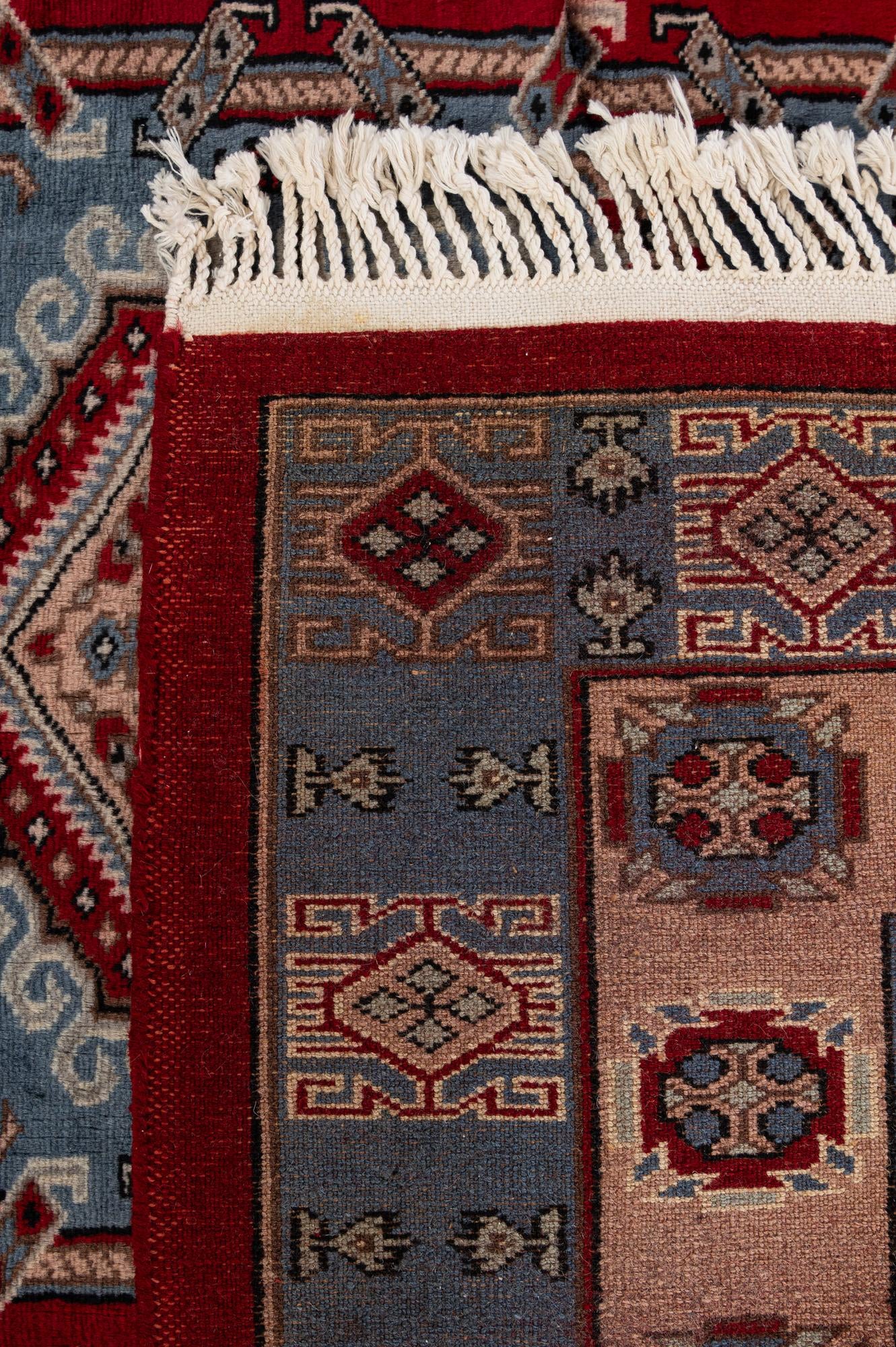 4' 2 x 5' 10 Hand Knotted Kazak Oriental Wool Rug