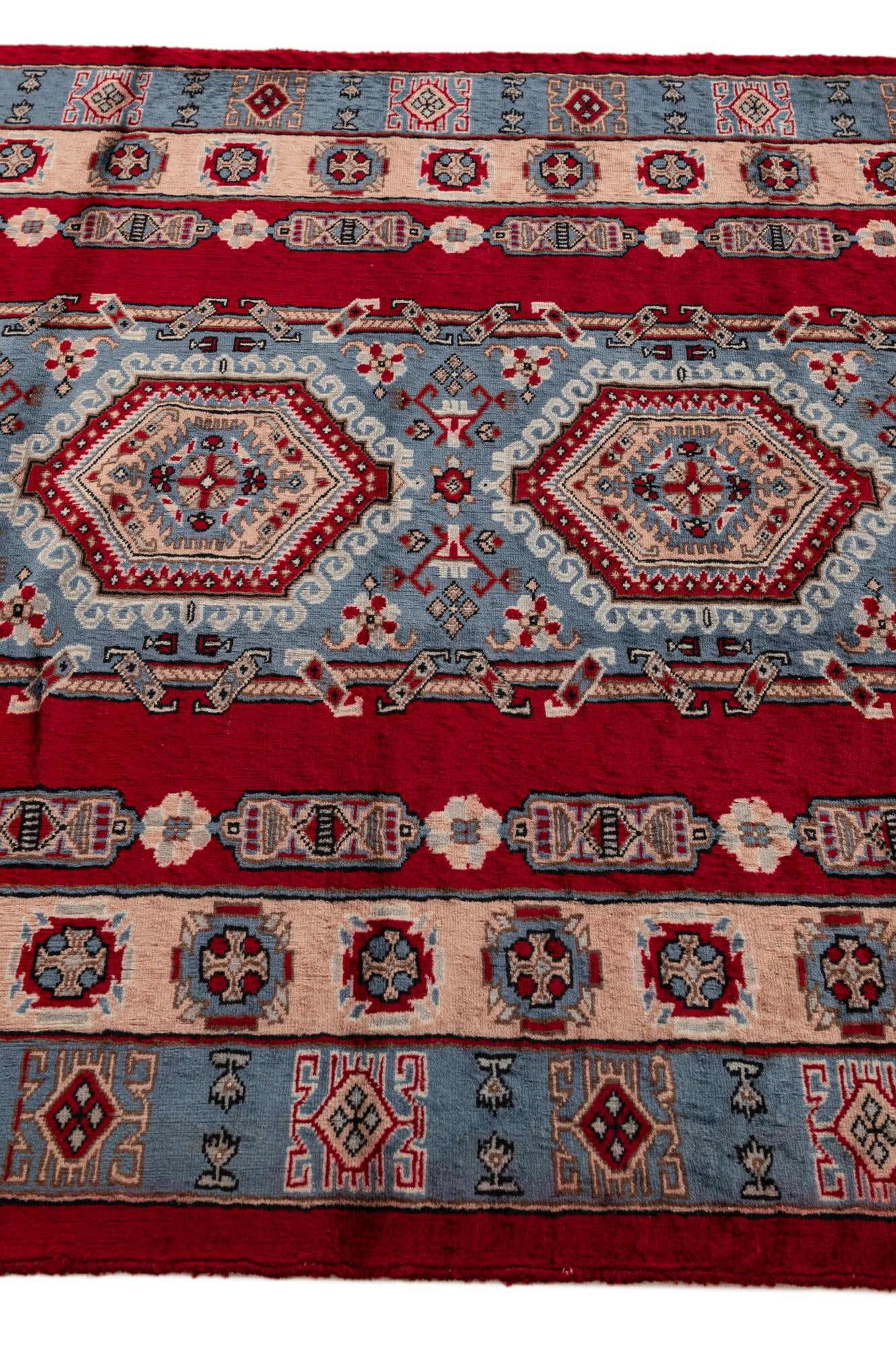 4' 2 x 5' 10 Hand Knotted Kazak Oriental Wool Rug