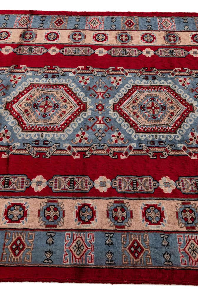 4' 2 x 5' 10 Hand Knotted Kazak Oriental Wool Rug