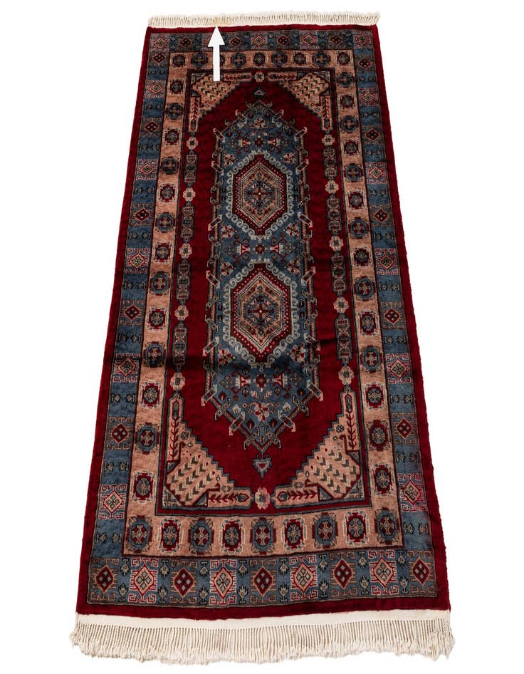 Detail image of 4' 2 x 5' 10  Hand Knotted Kazak Oriental Wool Rug