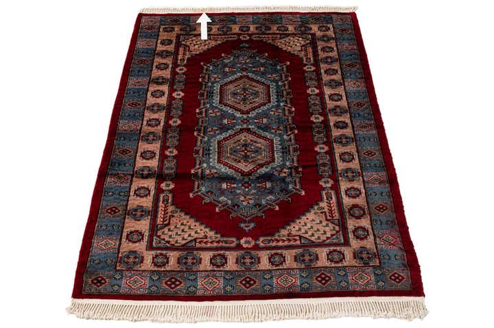4' 2 x 5' 10 Hand Knotted Kazak Oriental Wool Rug