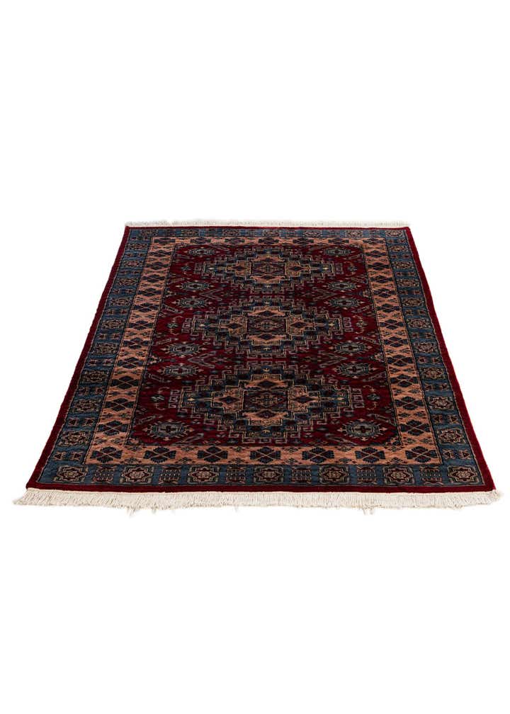 4' 1 x 5' 11 Hand Knotted Kazak Oriental Wool Rug