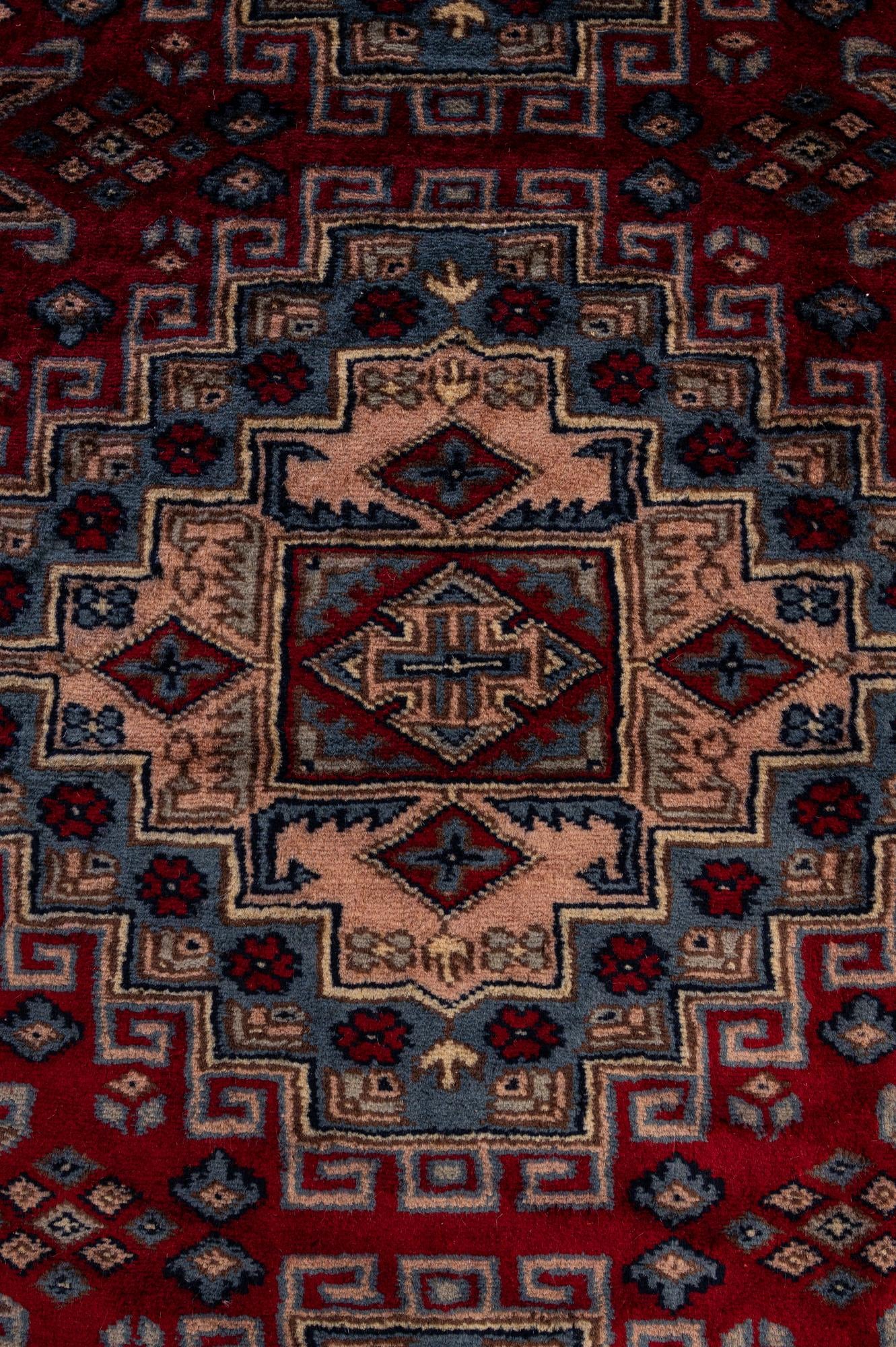 4' 1 x 5' 11 Hand Knotted Kazak Oriental Wool Rug