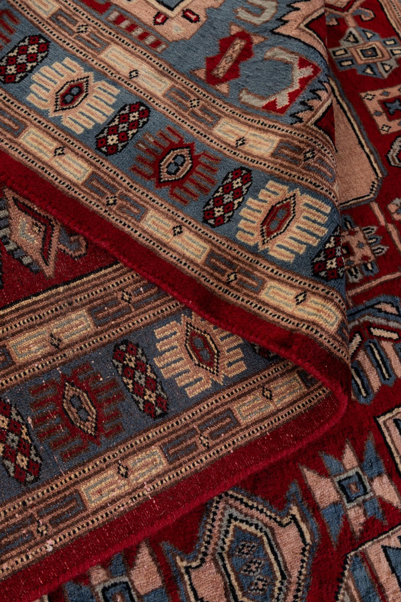 4' 1 x 6' Hand Knotted Kazak Oriental Wool Rug