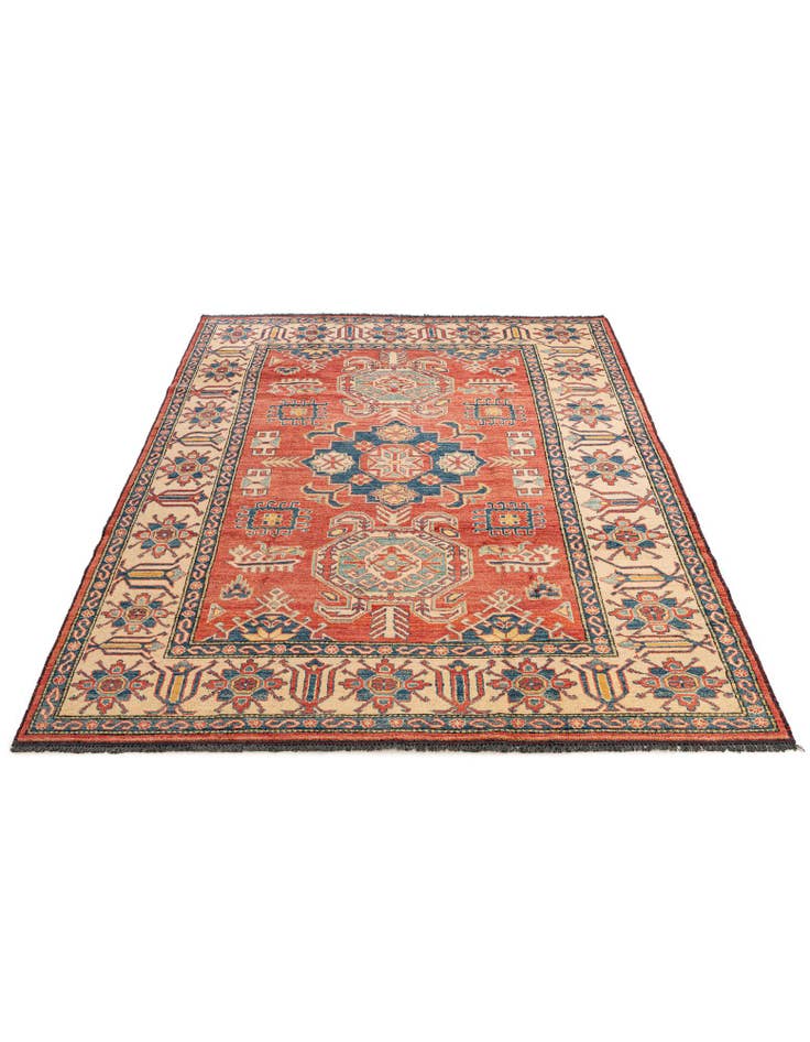 Detail image of 6' 3 x 8' 7 Hand Knotted Kazak Wool Rug