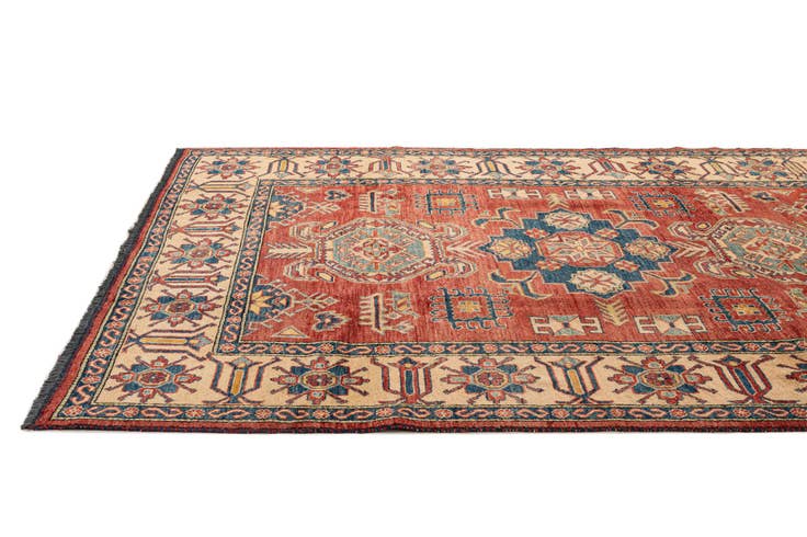 Detail image of 6' 3 x 8' 7 Hand Knotted Kazak Wool Rug