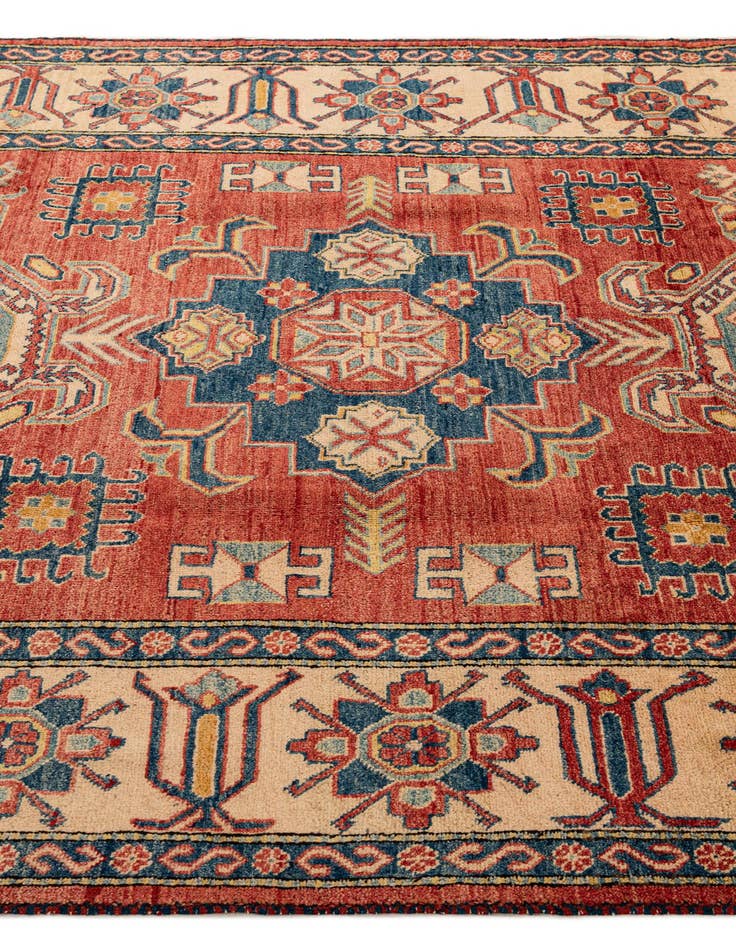 Detail image of 6' 3 x 8' 7 Hand Knotted Kazak Wool Rug