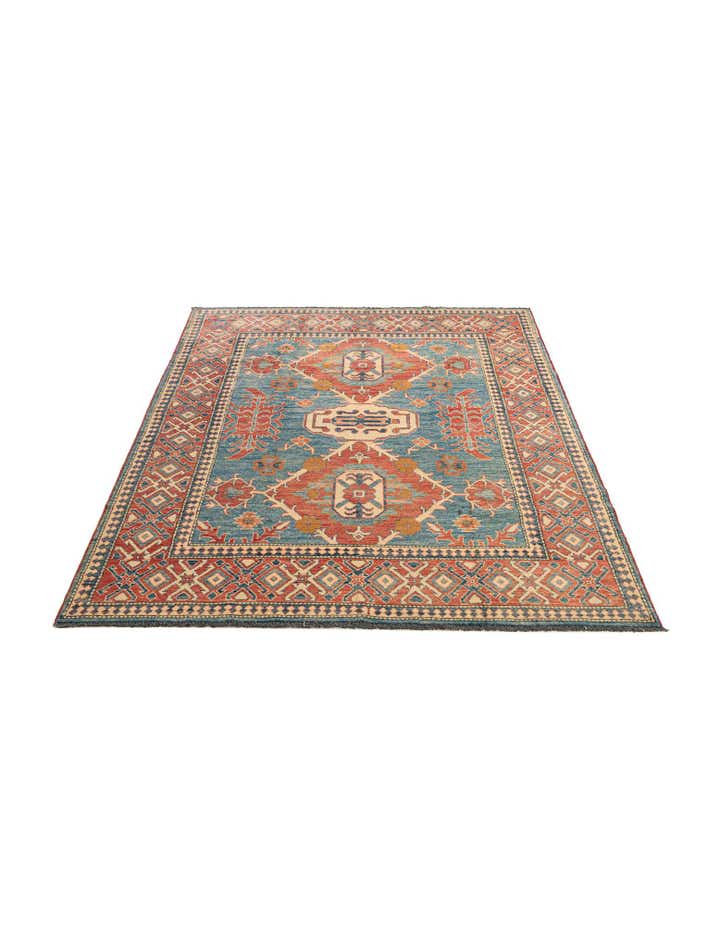 5' 11 x 7' 11 Hand Knotted Kazak Oriental Wool Rug