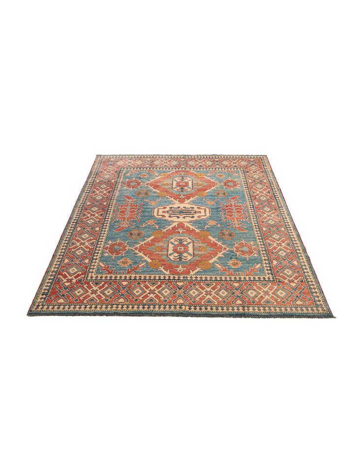 Detail image of 5' 11 x 7' 11 Hand Knotted Kazak Oriental Wool Rug