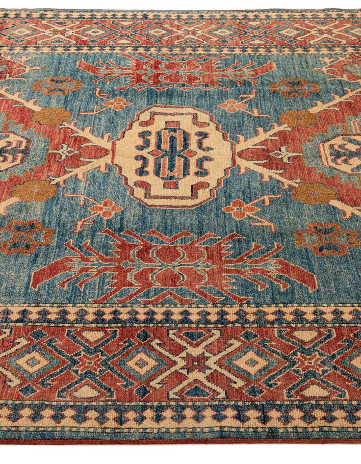 Detail image of 5' 11 x 7' 11  Hand Knotted Kazak Oriental Wool Rug