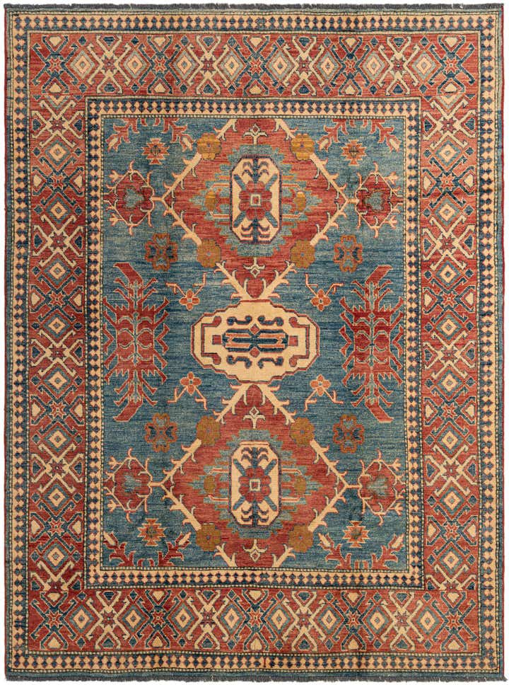 5' 11 x 7' 11 Hand Knotted Kazak Oriental Wool Rug