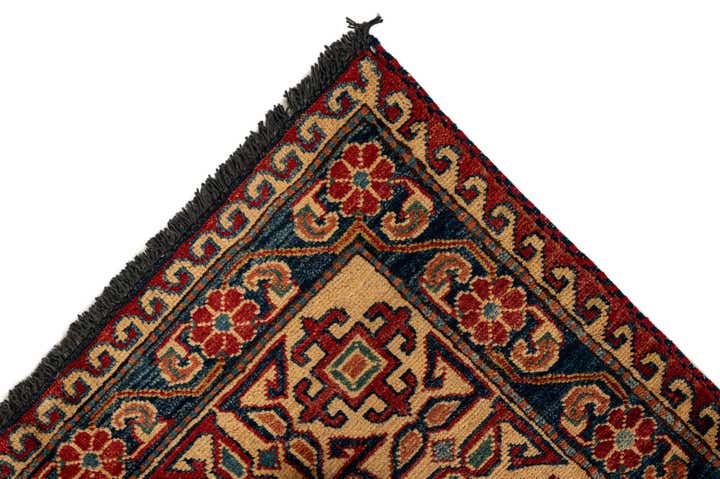 6' 1 x 8' 8 Hand Knotted Kazak Oriental Wool Rug