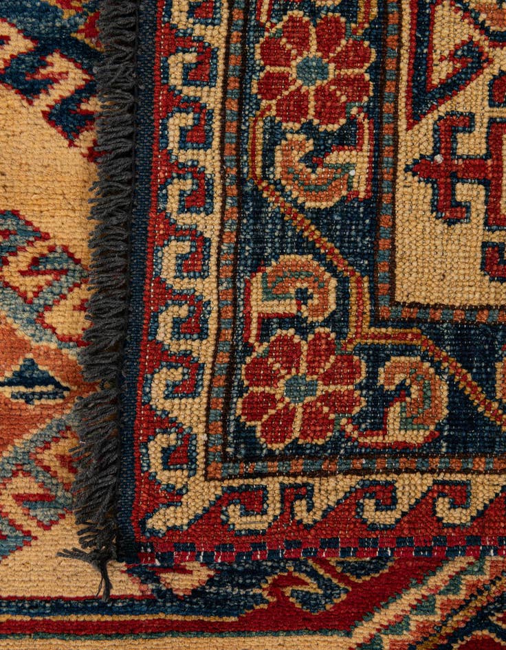 Detail image of 6' 1 x 8' 8  Hand Knotted Kazak Oriental Wool Rug