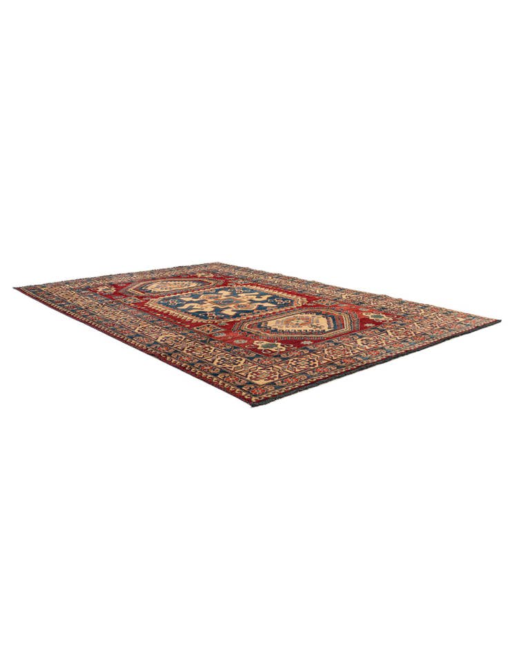 Detail image of 6' 1 x 8' 8 Hand Knotted Kazak Oriental Wool Rug