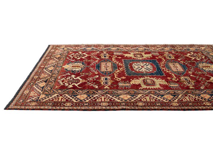 6' 3 x 7' 10 Hand Knotted Kazak Oriental Wool Rug