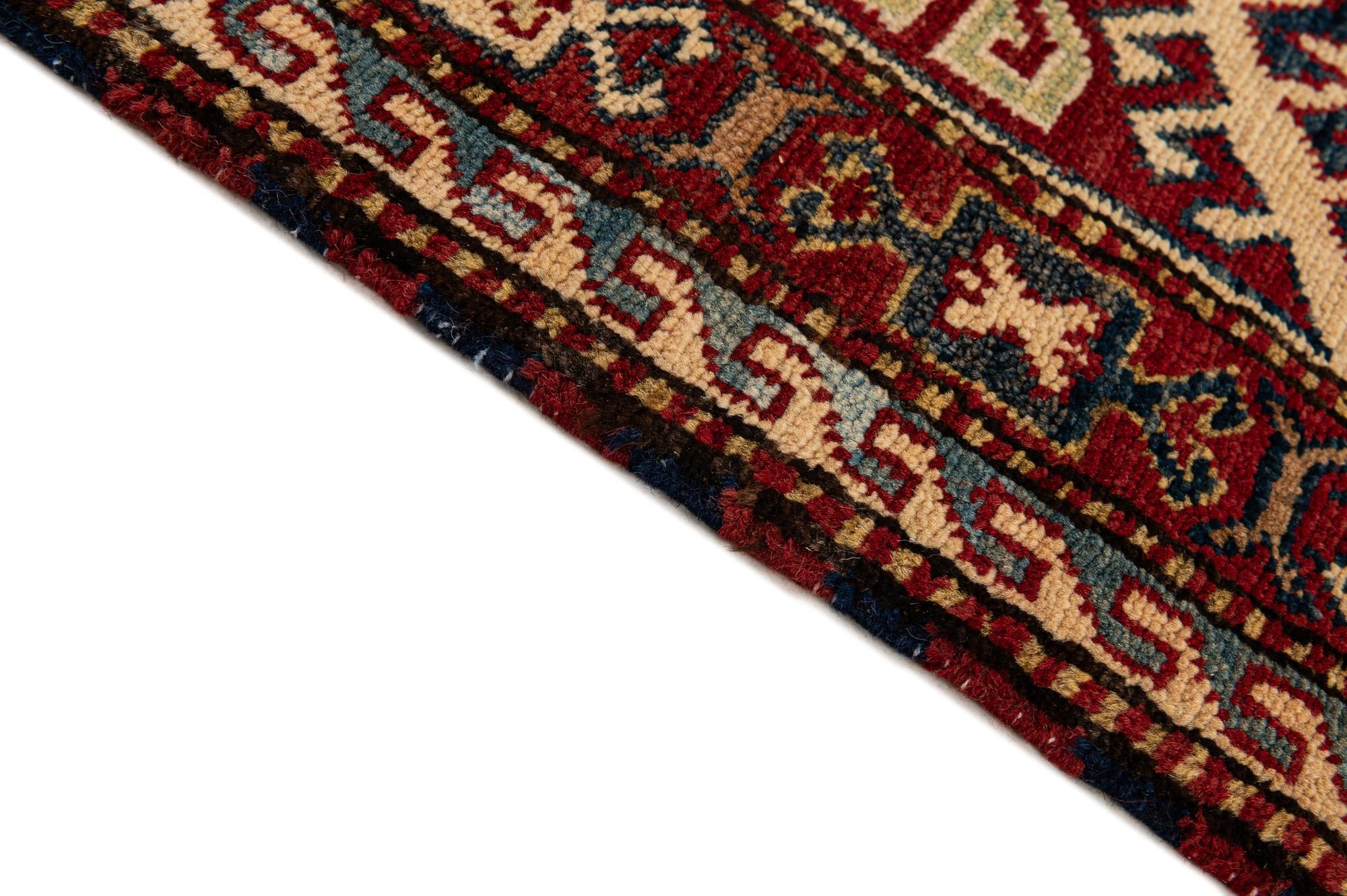 6' 3 x 7' 10 Hand Knotted Kazak Oriental Wool Rug