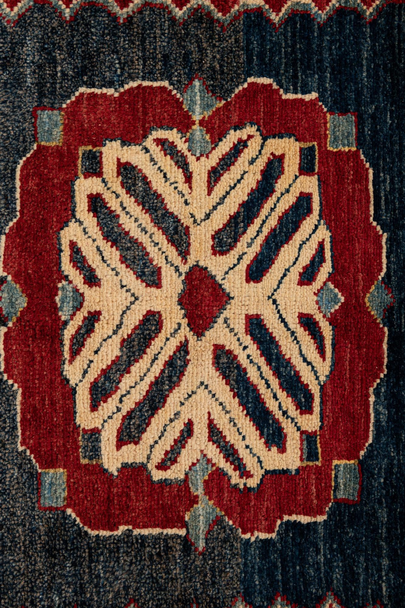 6' 3 x 7' 10 Hand Knotted Kazak Oriental Wool Rug